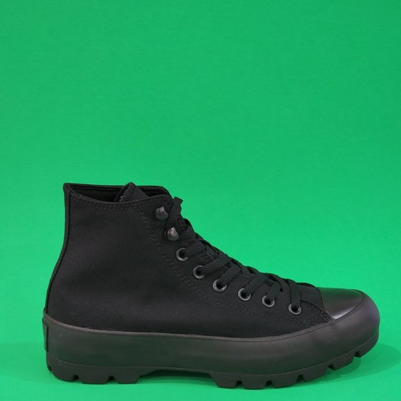 Converse CTAS Hi Lugged Winter Triple Black Women's Sneakers 569891C NWT - Picture 2 of 6